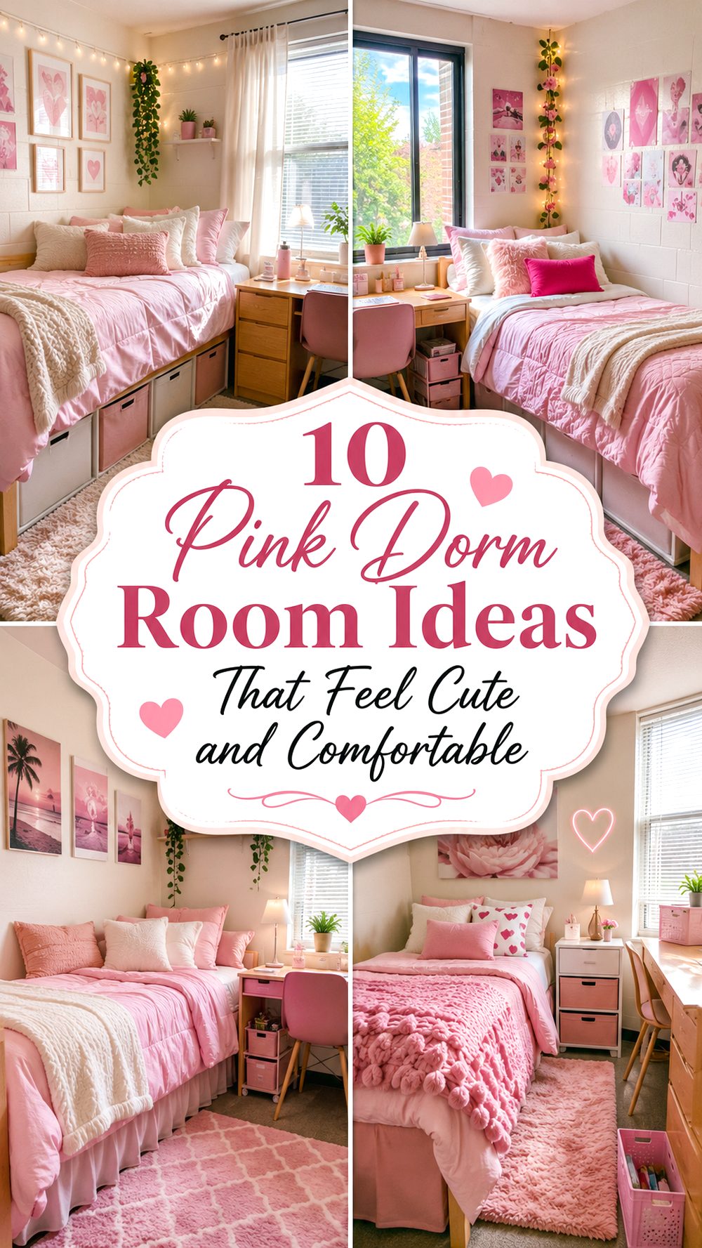 Pink Dorm Room Ideas That Feel Cute and Comfortable