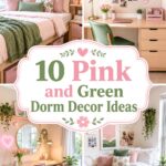 Pink and Green Dorm Decor Ideas
