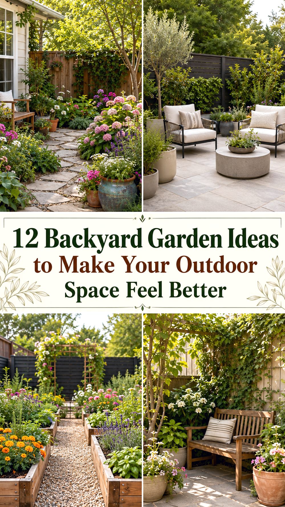 Backyard Garden Ideas to Make Your Outdoor Space Feel Better