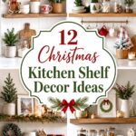 Christmas Kitchen Shelf Decor Ideas