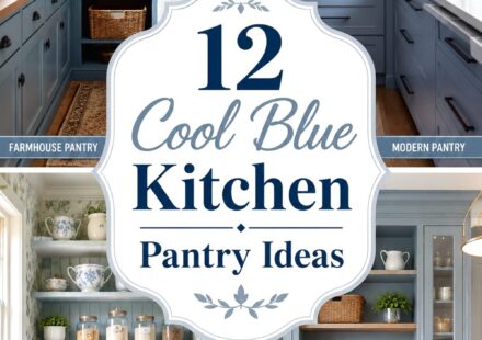 Cool Blue Kitchen Pantry Ideas