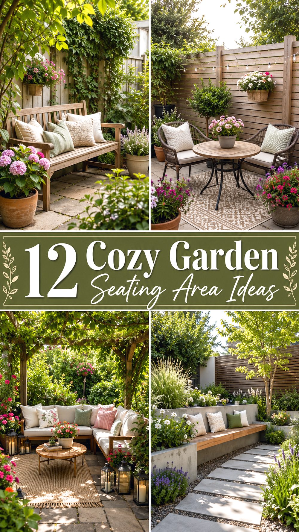 Cozy Garden Seating Area Ideas