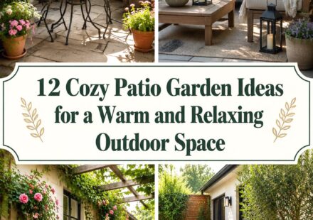 Cozy Patio Garden Ideas for a Warm and Relaxing Outdoor Space