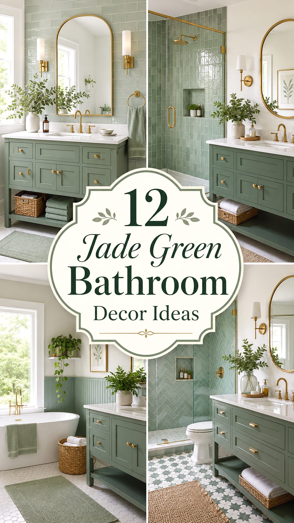 Jade Green Bathroom Decor Ideas
