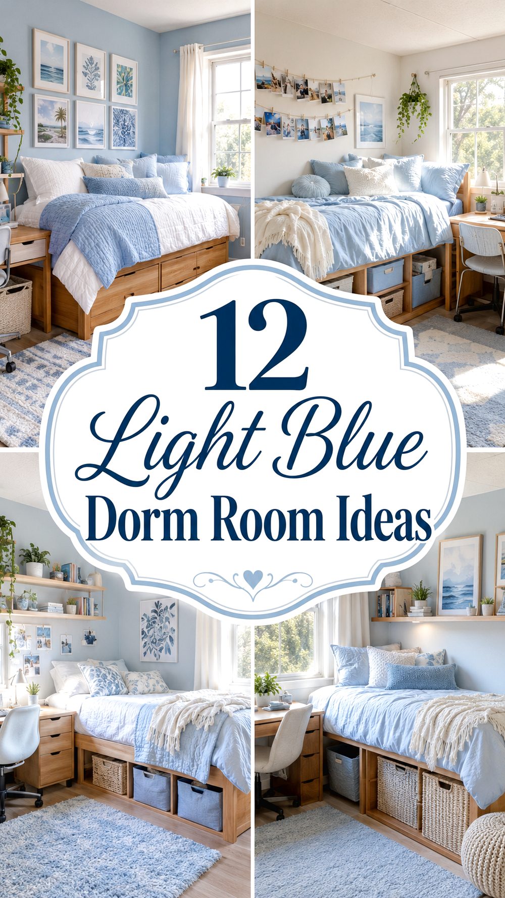 Light Blue Dorm Room Ideas