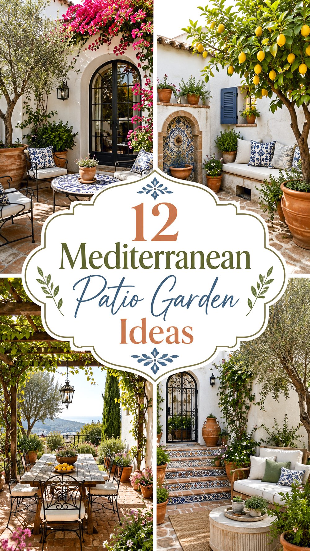Mediterranean Patio Garden Ideas