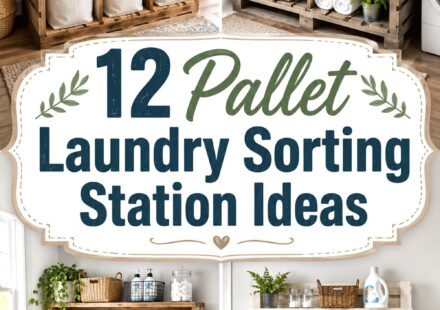 Pallet Laundry Sorting Station Ideas