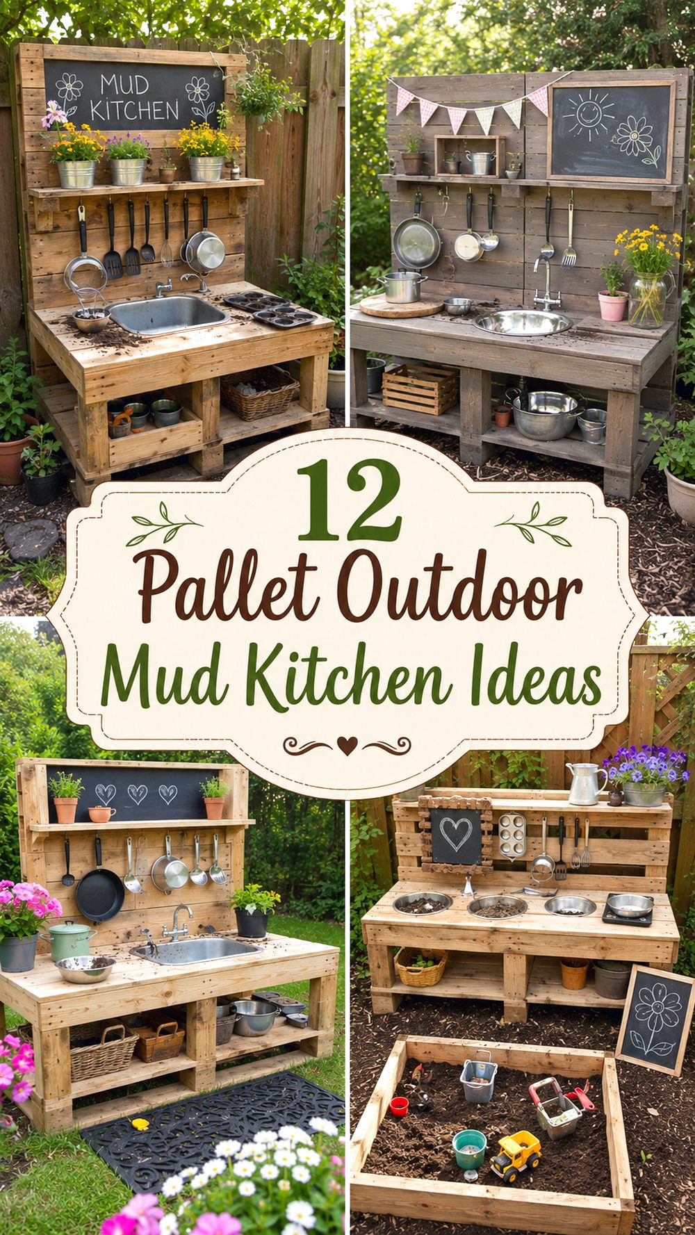 Pallet Outdoor Mud Kitchen Ideas