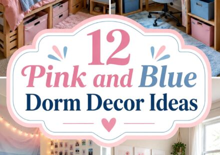 Pink and Blue Dorm Decor Ideas