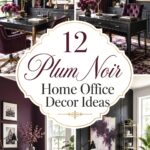 Plum Noir Home Office Decor Ideas