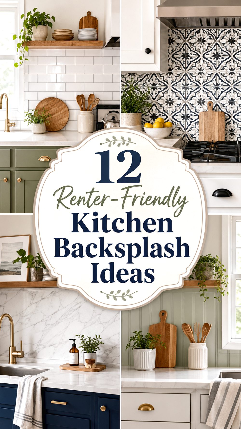 Renter-Friendly Kitchen Backsplash Ideas