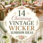 Charming Vintage Wicker Sunroom Ideas