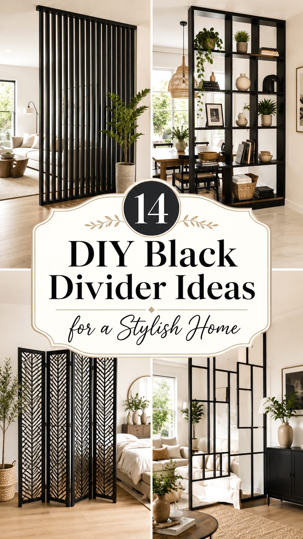 DIY Black Divider Ideas for a Stylish Home