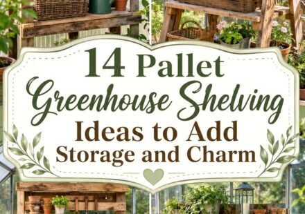 Pallet Greenhouse Shelving Ideas to Add Storage and Charm