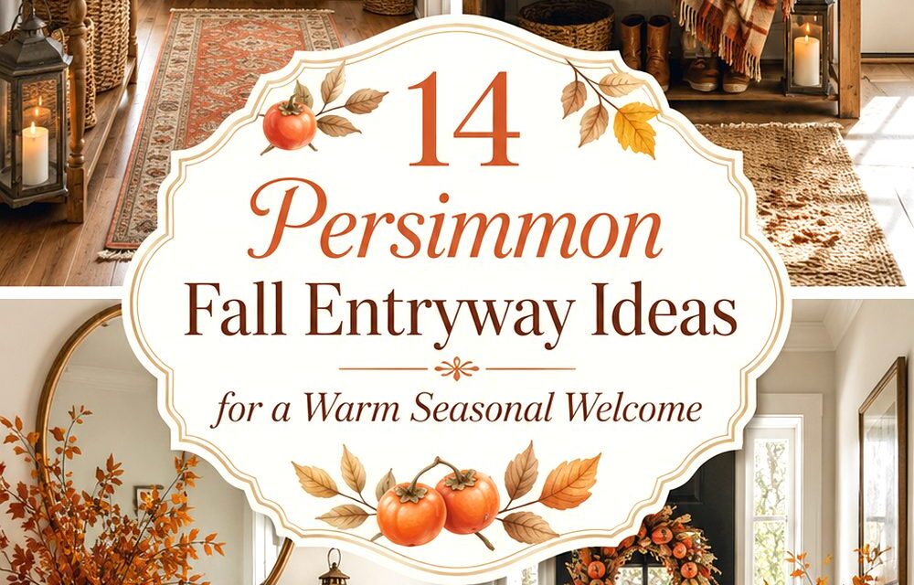 Persimmon Fall Entryway Ideas for a Warm Seasonal Welcome