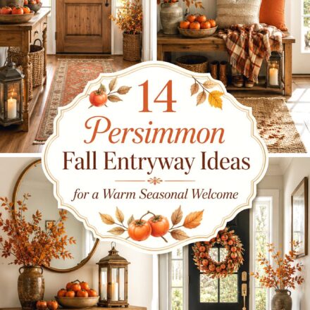 Persimmon Fall Entryway Ideas for a Warm Seasonal Welcome