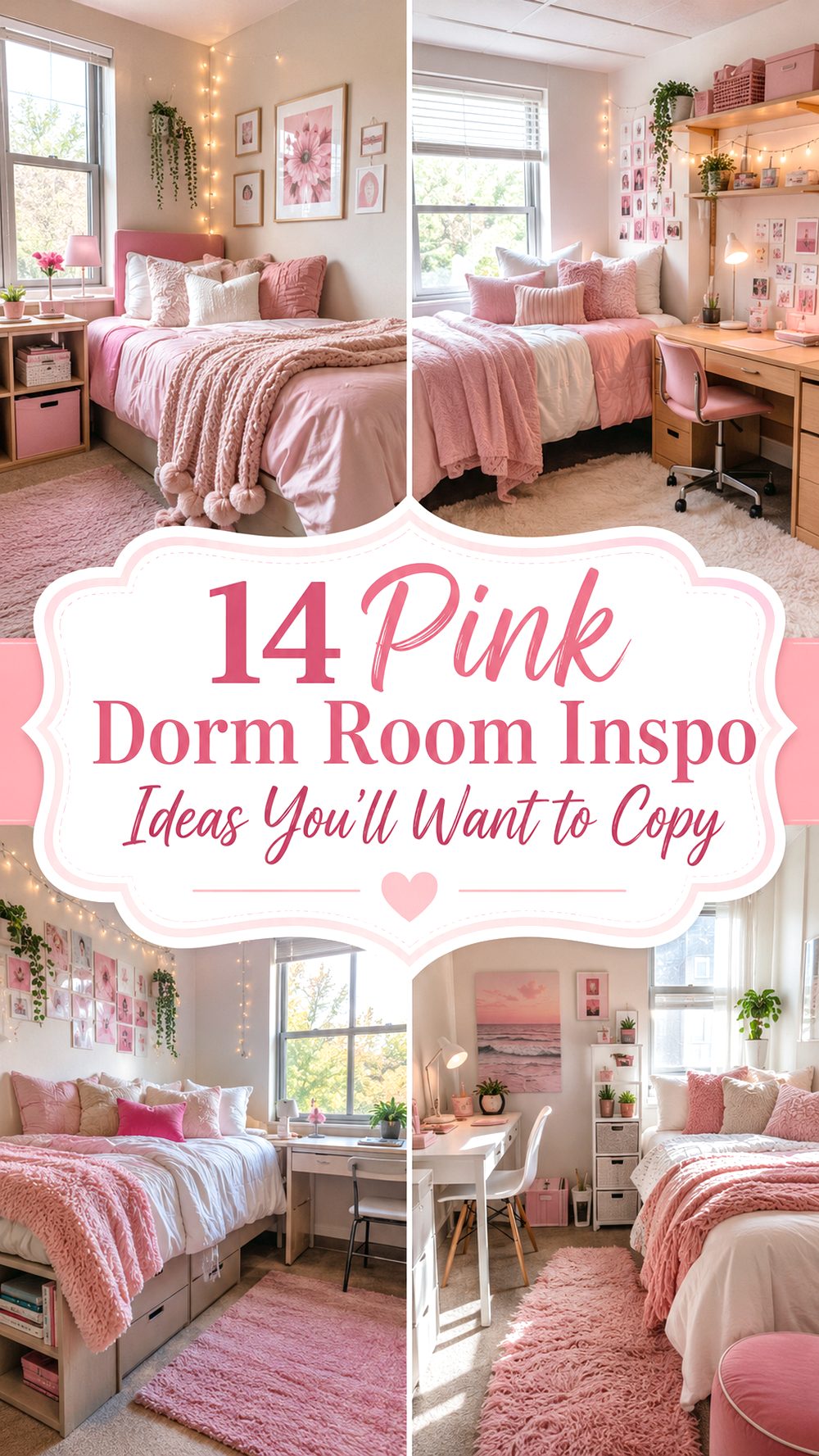 Pink Dorm Room Inspo Ideas You’ll Want to Copy