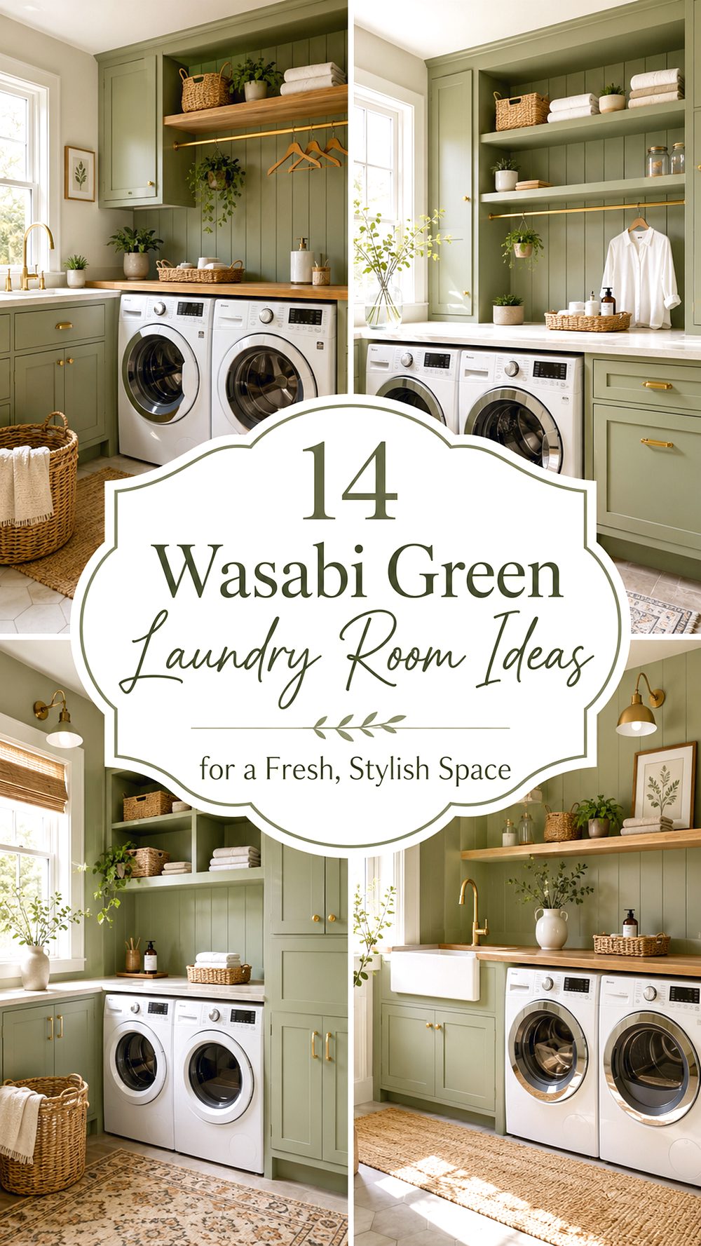 Wasabi Green Laundry Room Ideas for a Fresh- Stylish Space