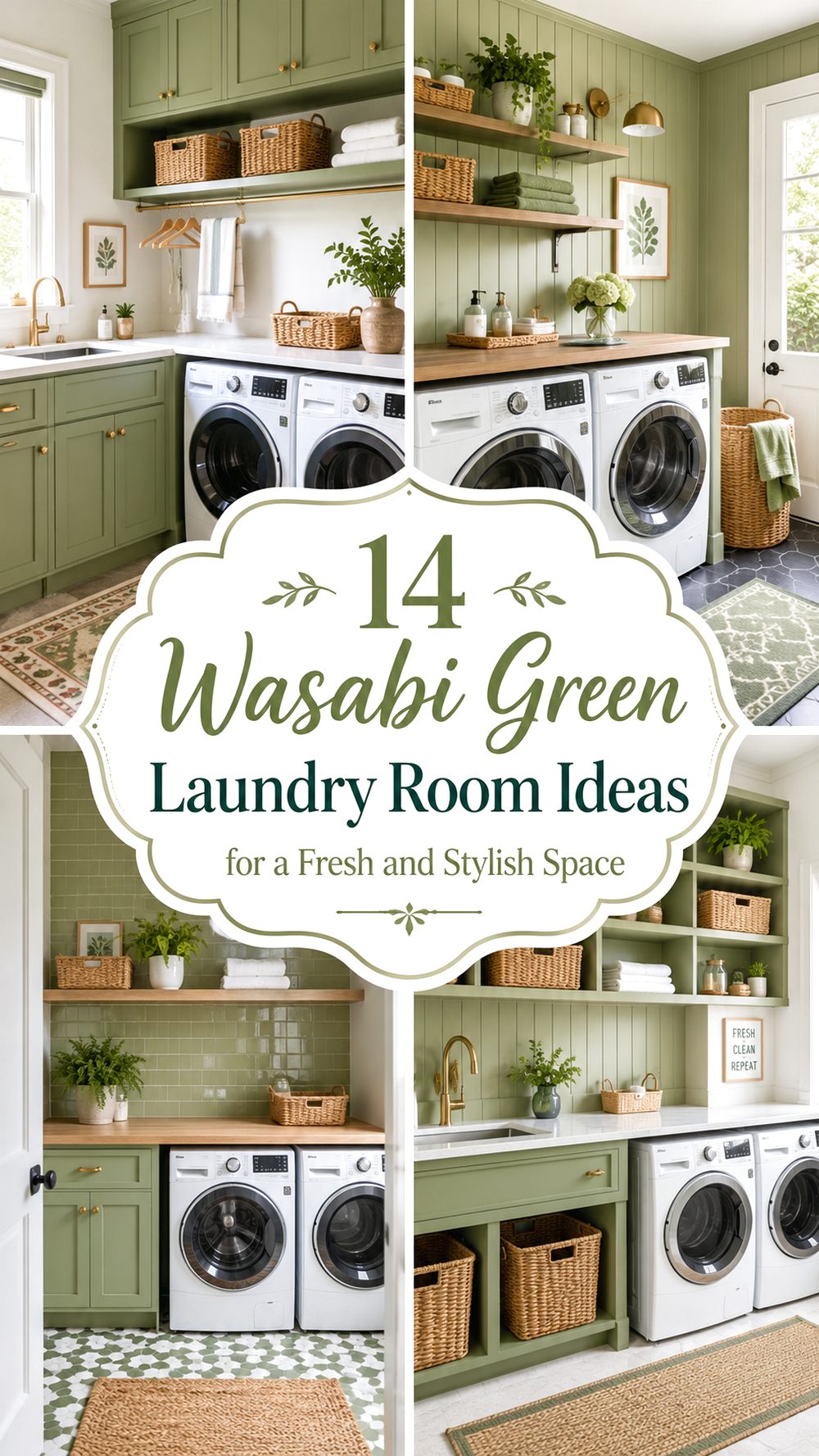 Wasabi Green Laundry Room Ideas for a Fresh and Stylish Space