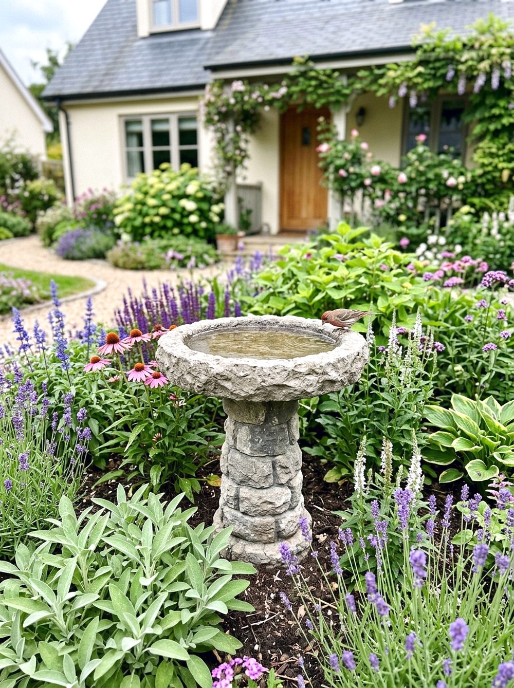 Birdbath Garden Feature