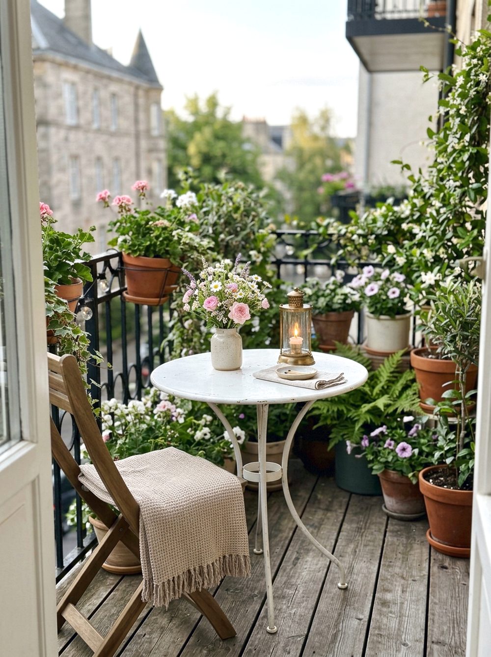 Bistro Table Plant Corner