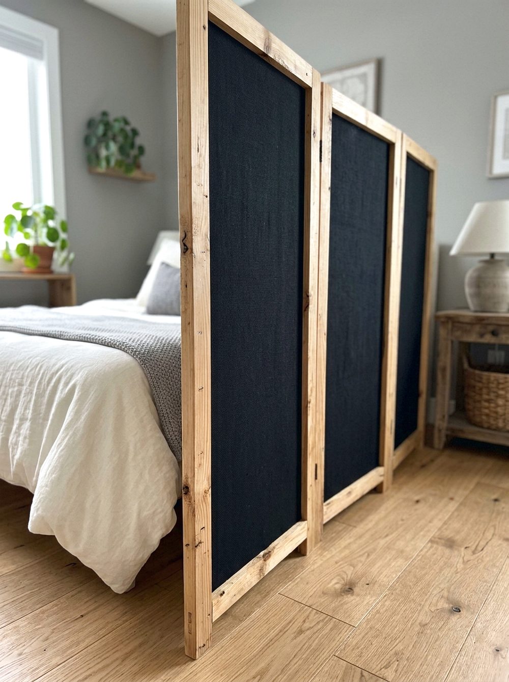 Black Fabric Panel Divider