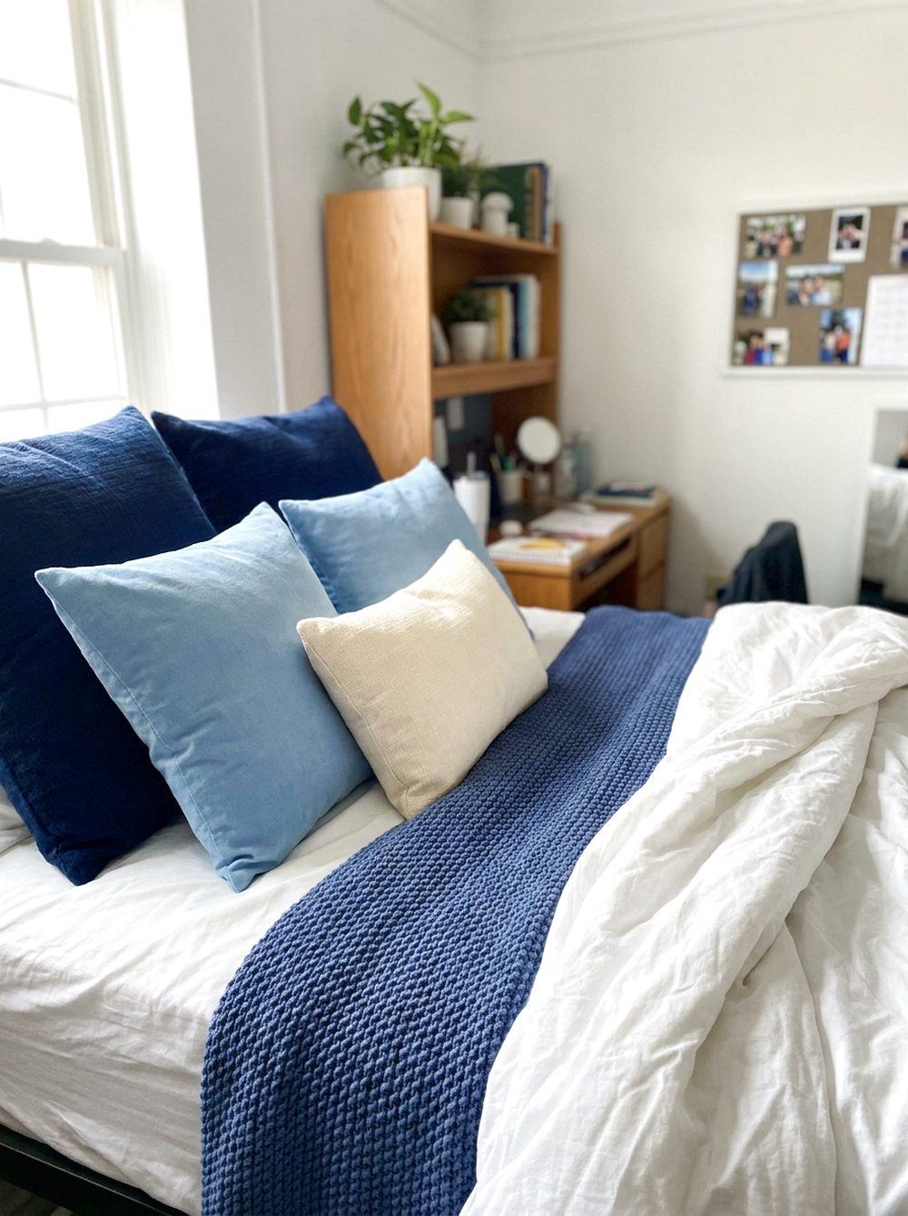 Blue Bed Layering