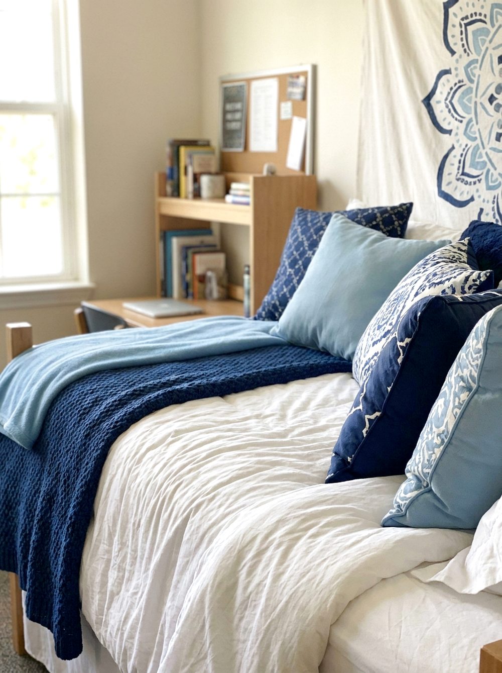 Blue Bedding Layer Set