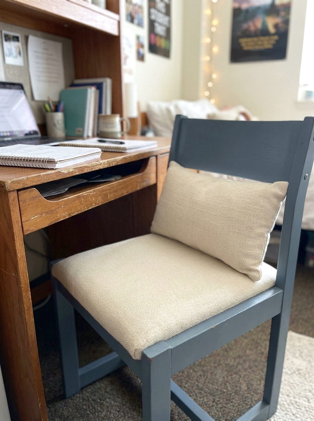 Blue Chair Makeover