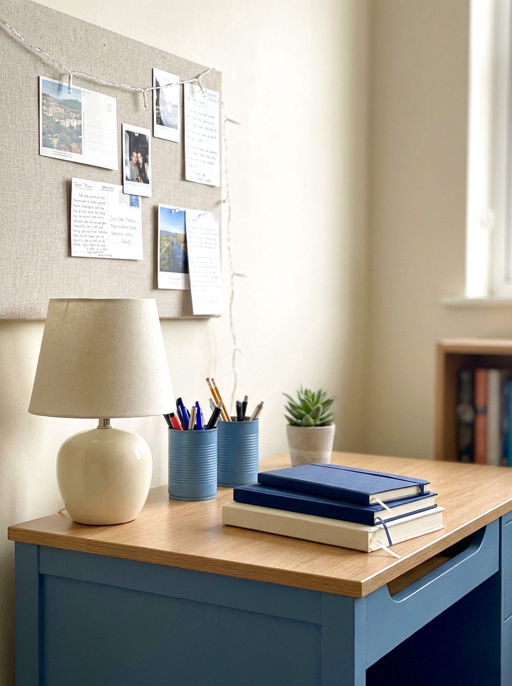 Blue Desk Corner