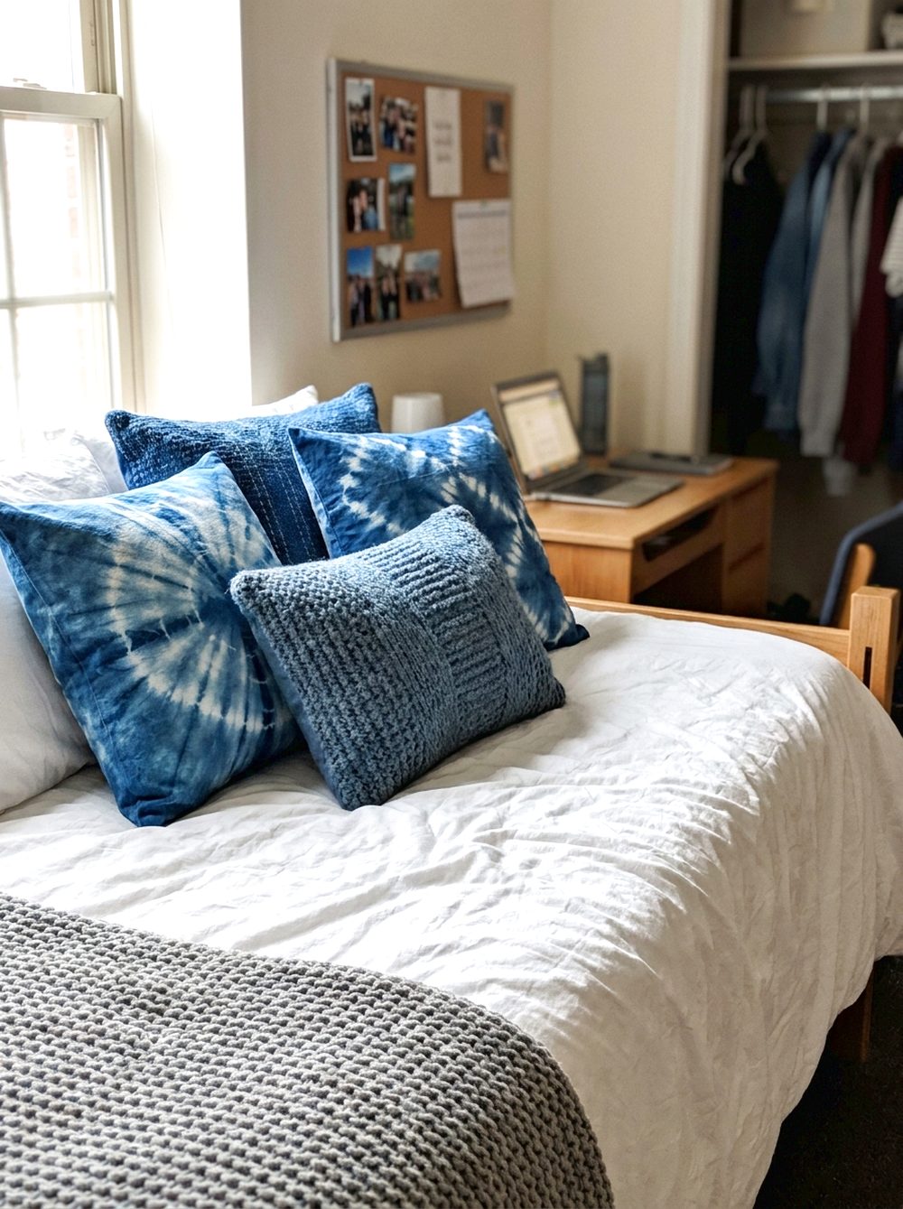 Blue Throw Pillow Mix