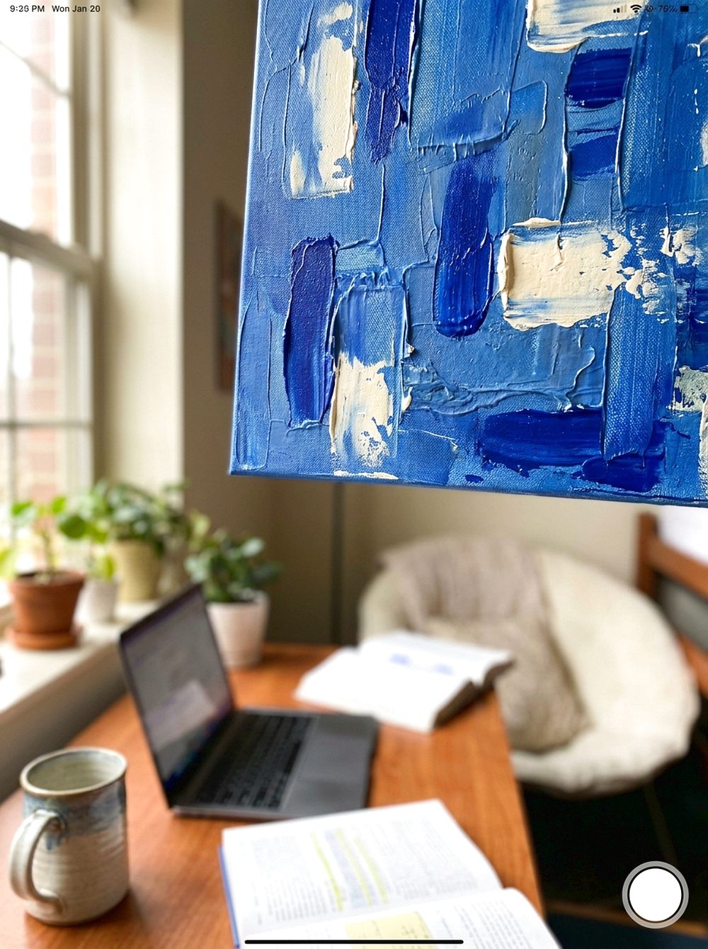 Blue Wall Art Canvas