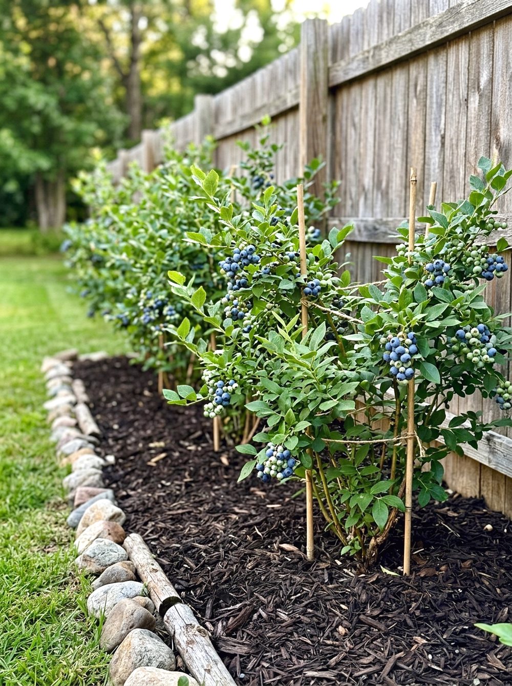 Blueberry Bush Border