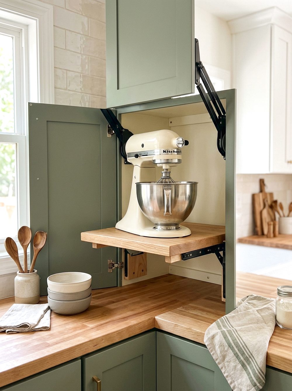 Breakfast Station Cabinet Garage