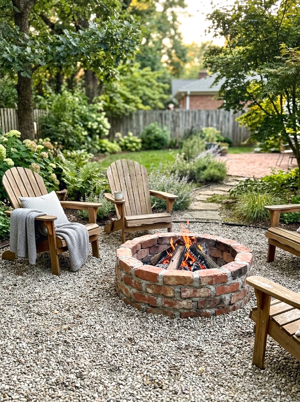 Brick Fire Pit Corner