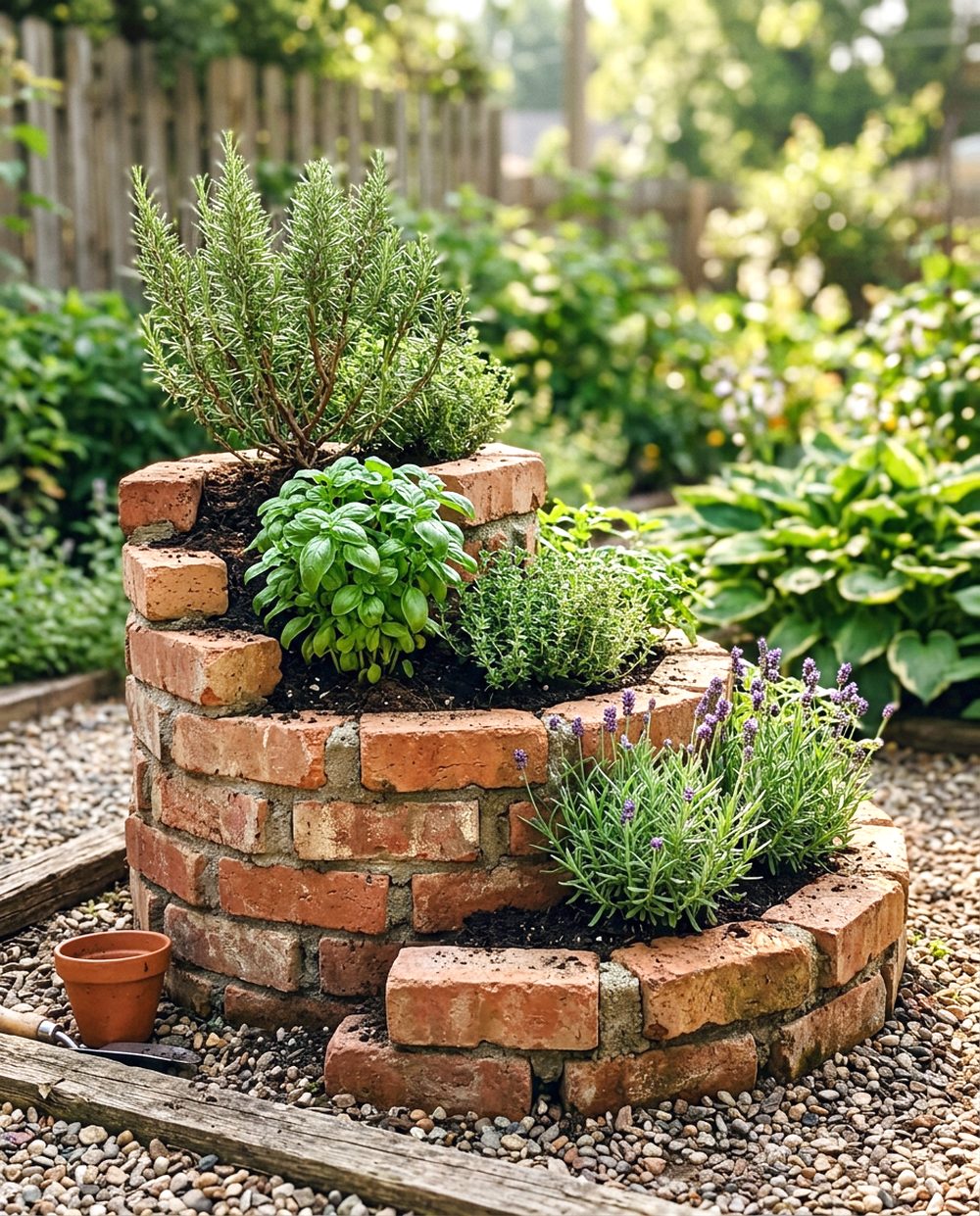 Brick Herb Spiral