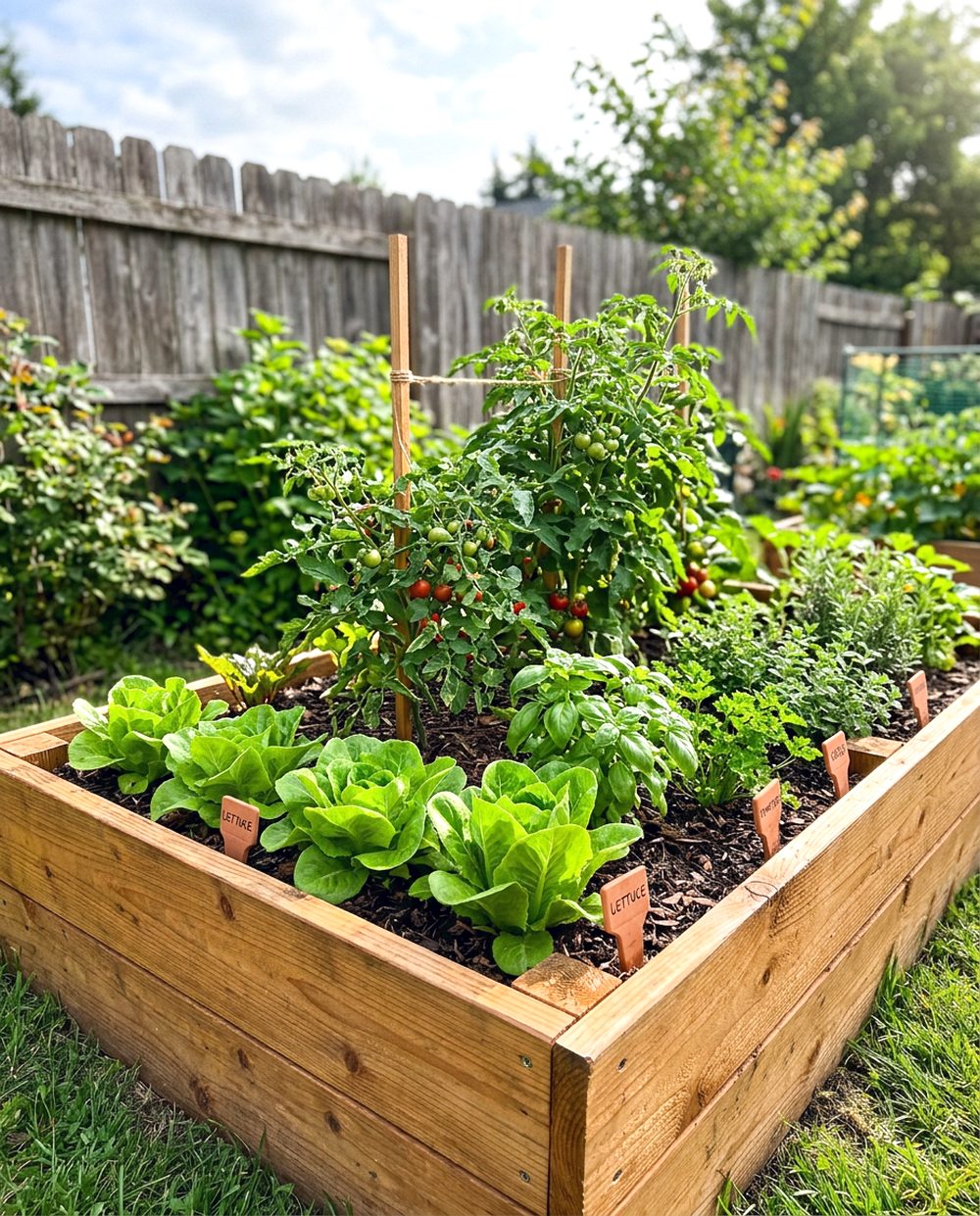 Cedar Box Vegetable Bed