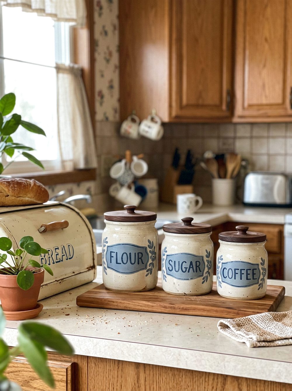 Ceramic Canister Counter Set