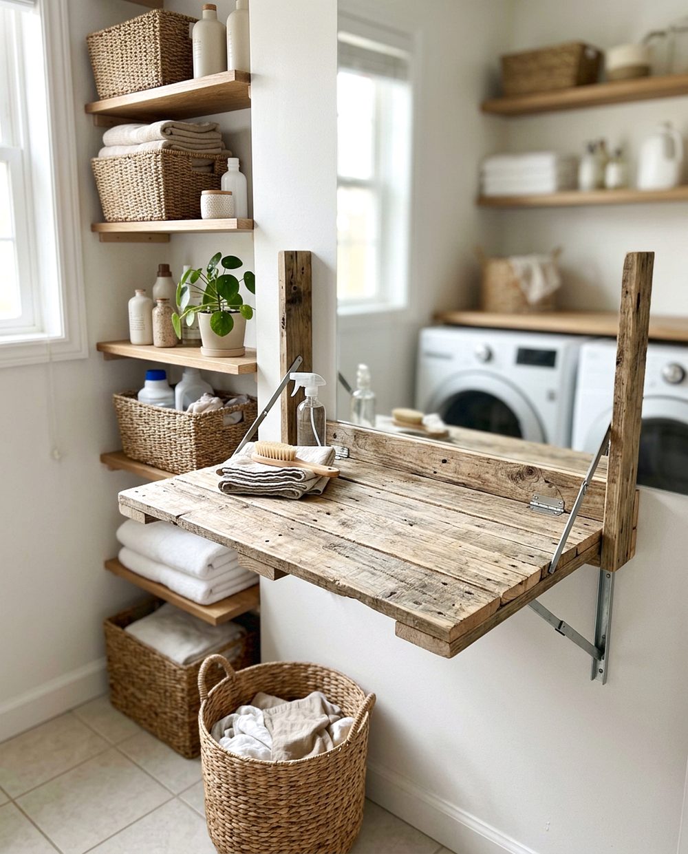Compact Laundry Room Repair Station