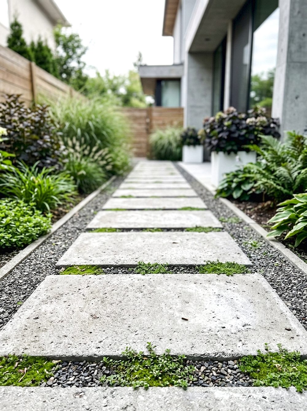 Concrete Paver Path