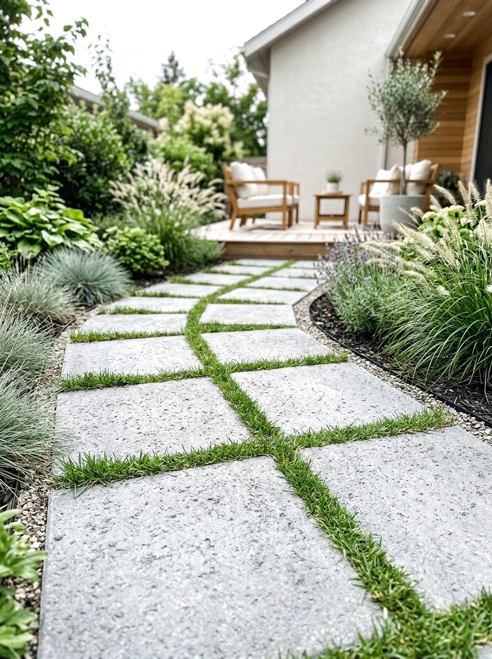 Concrete Paver Path