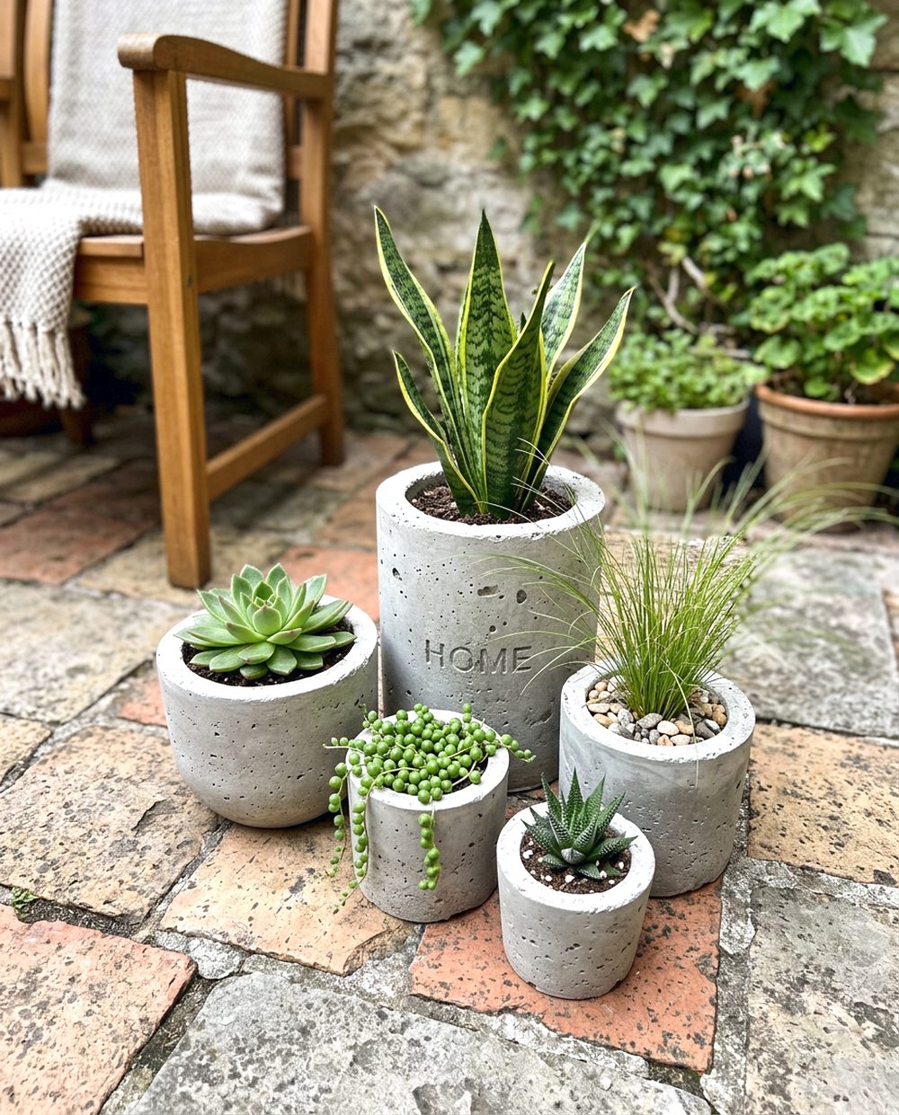 Concrete Pot Cluster