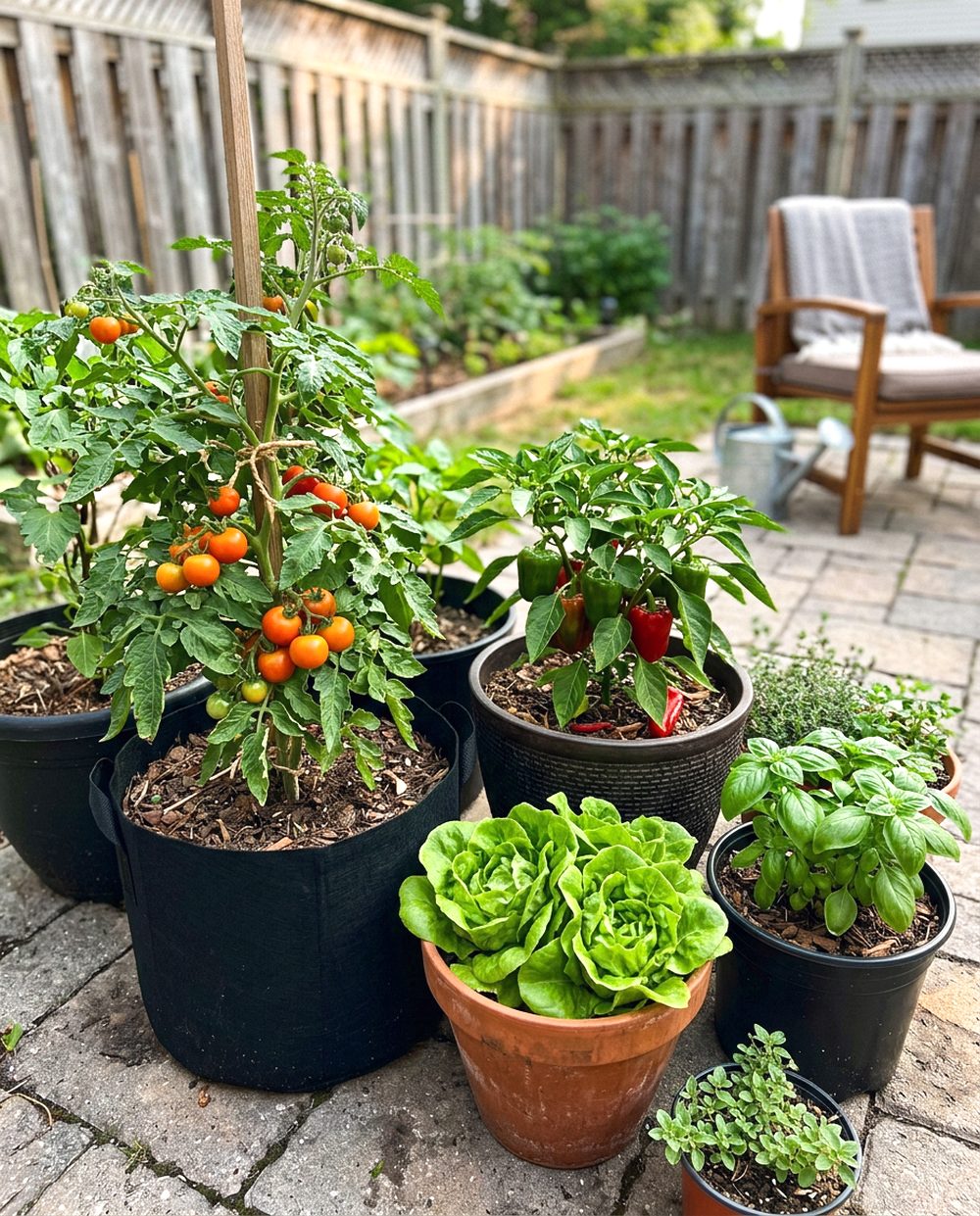 Container Vegetable Garden
