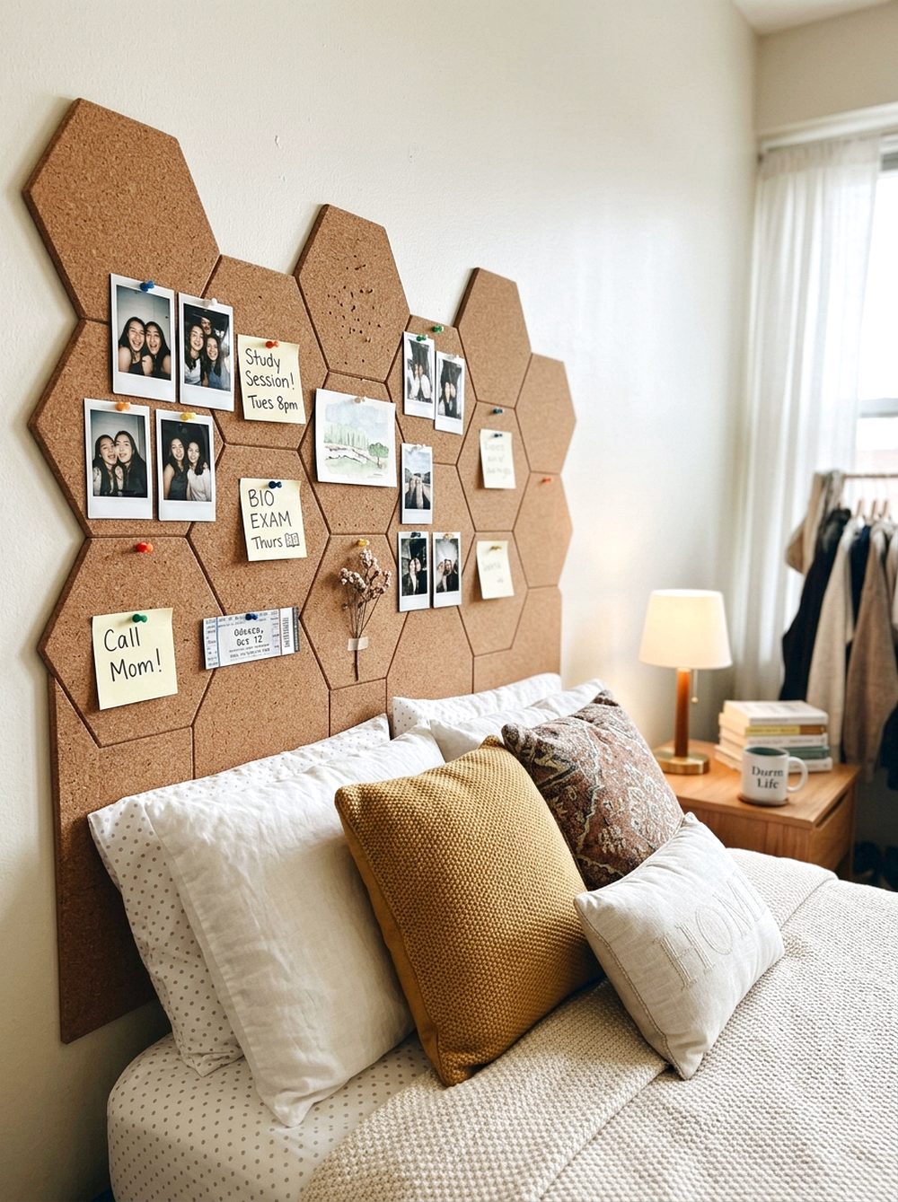 Cork Board Headboard