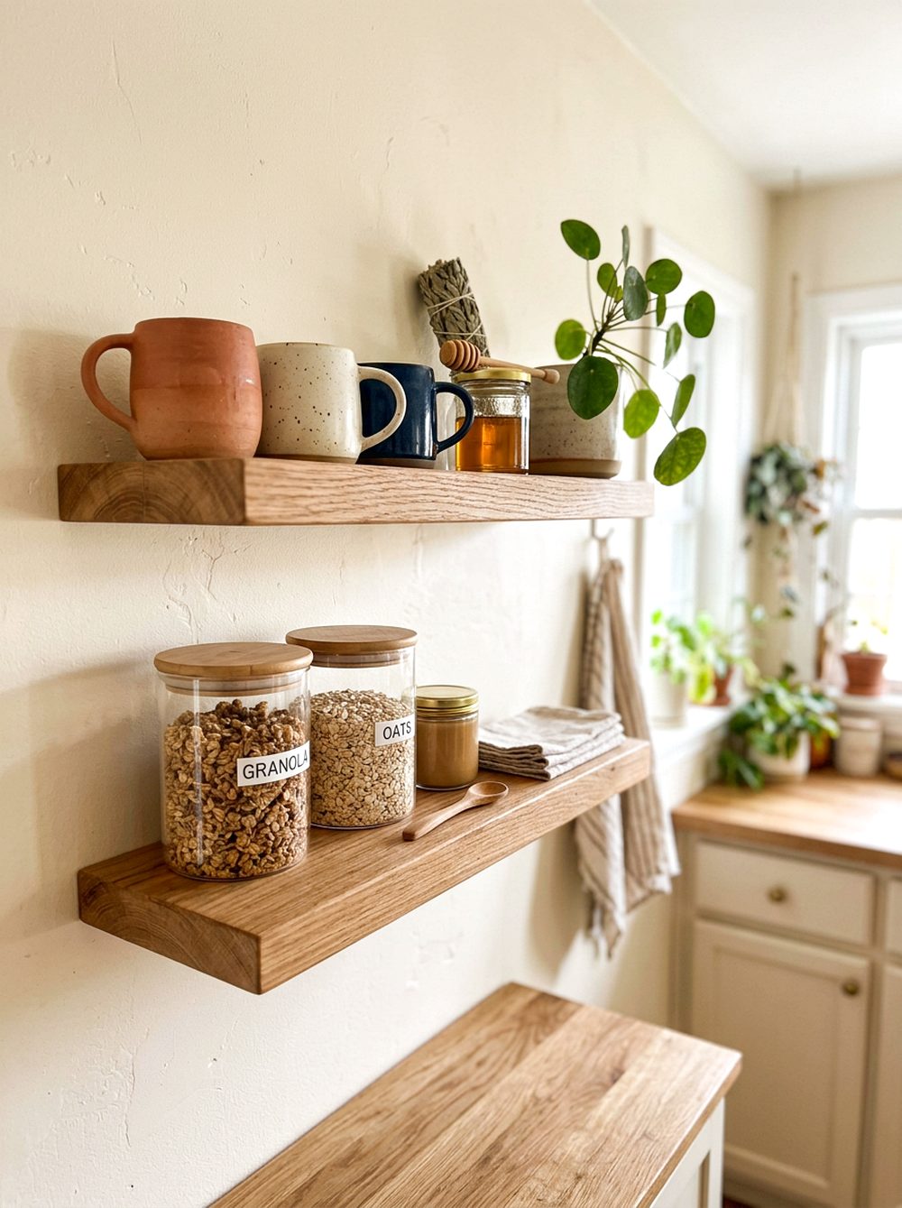 Corner Floating Shelf Pantry