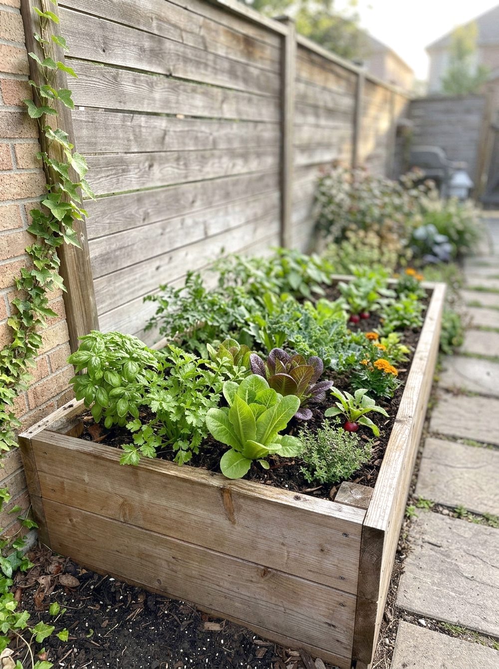 Corner Raised Garden Bed