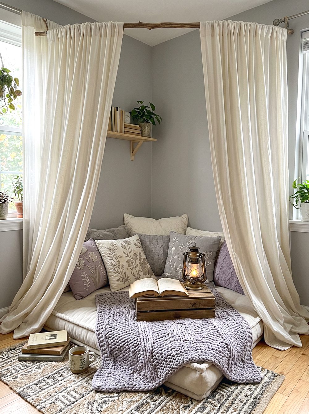 Curtain Canopy Reading Alcove