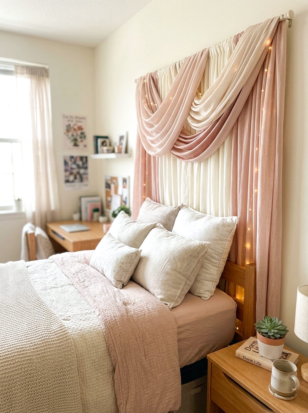 Curtain Panel Headboard