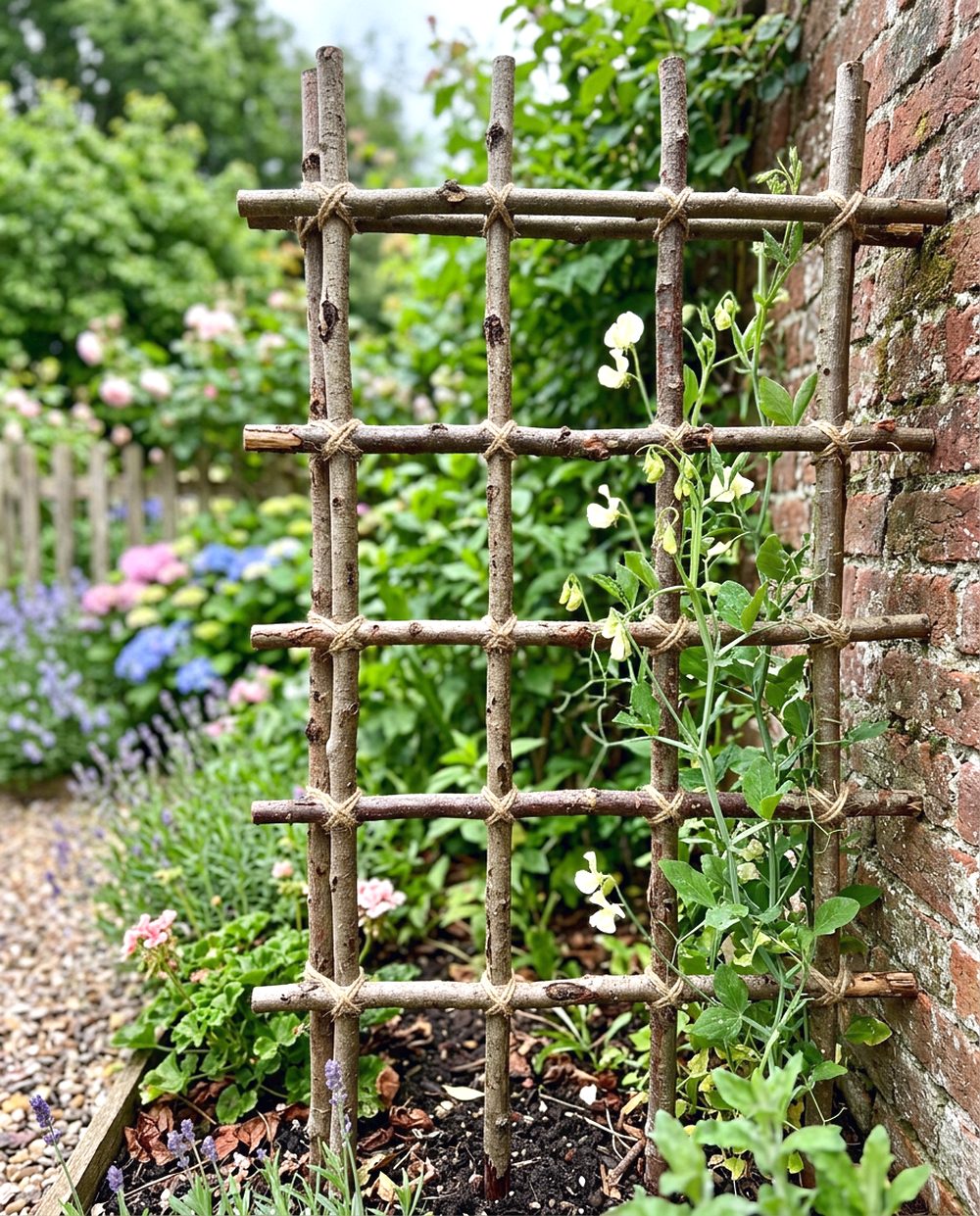 DIY Branch Trellis