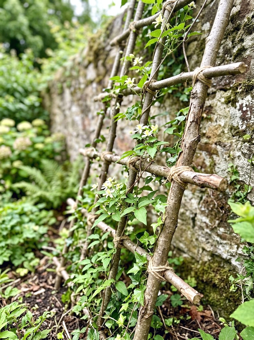 DIY Branch Trellis